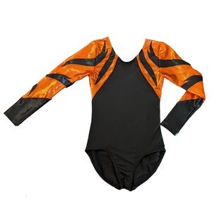 Girls Gymnastics Long Sleeve Leotard